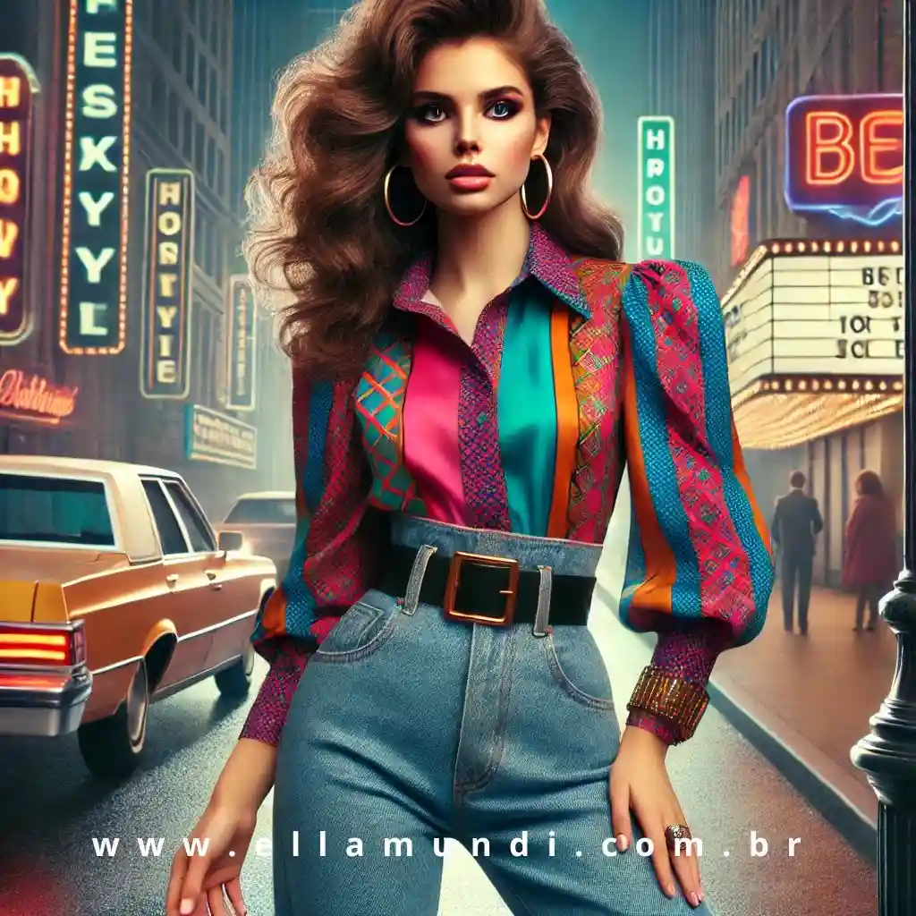 Look Anos 80 Feminino - ELLA MUNDI