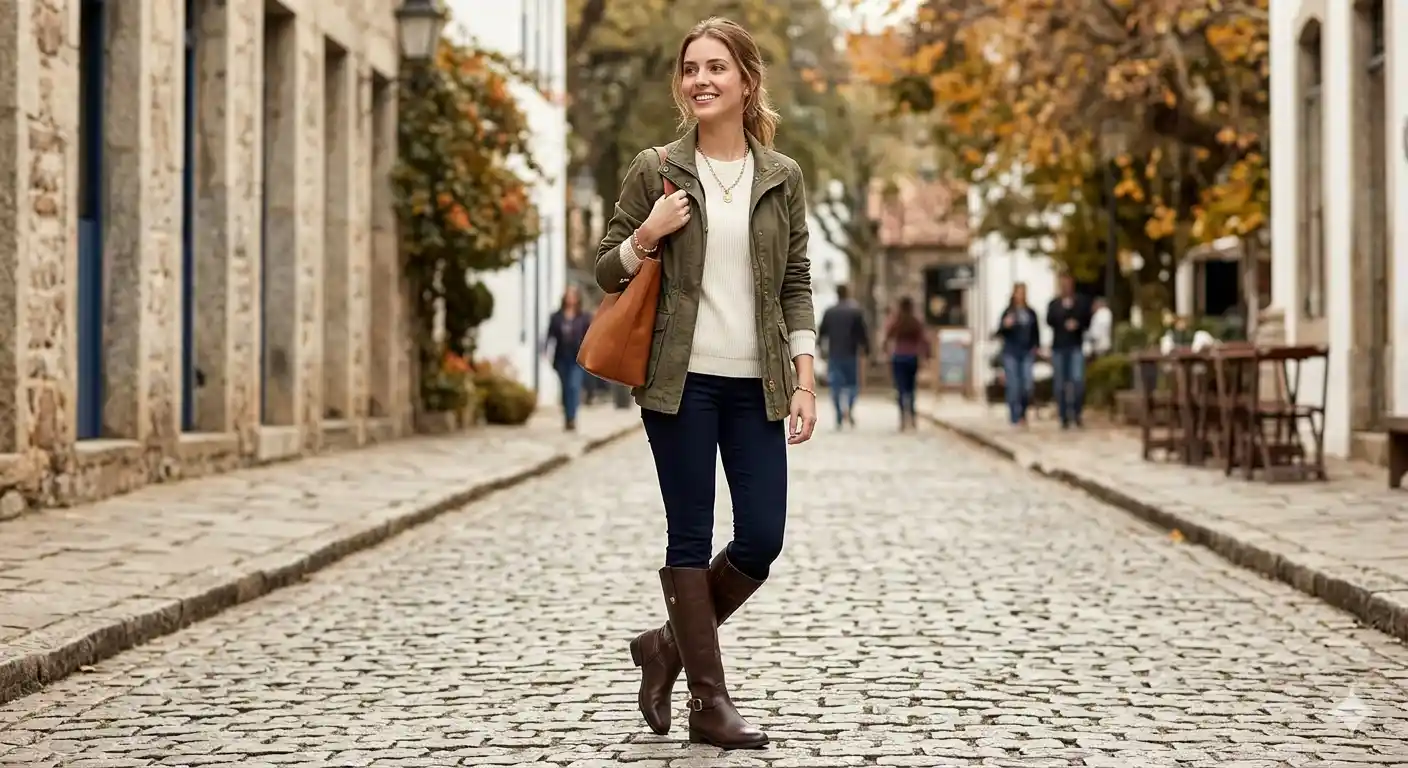 Look com Bota Montaria