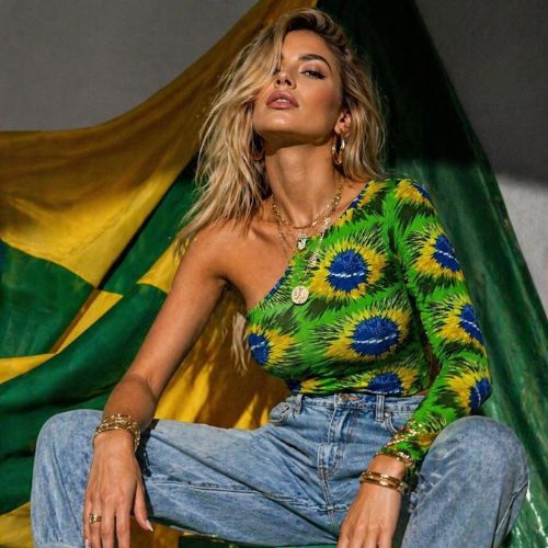cropped do brasil manga longa